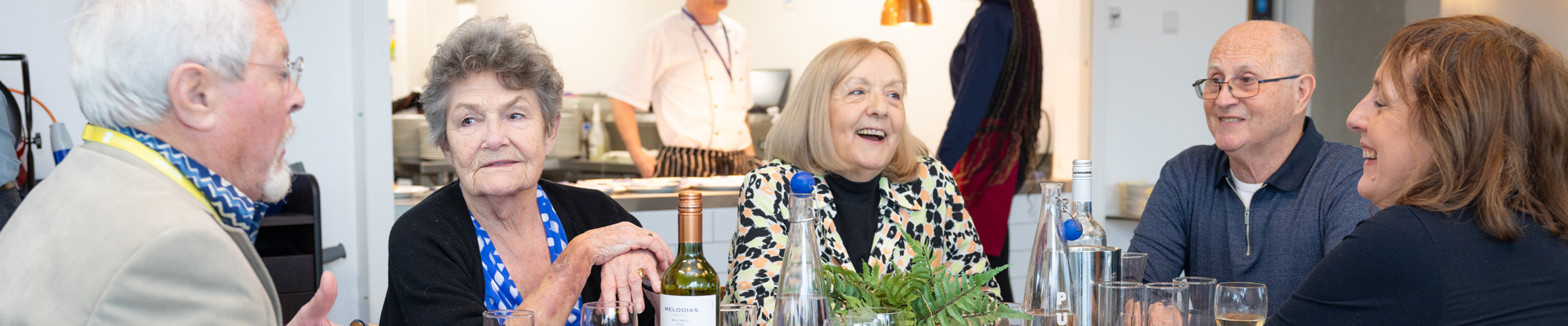 customers dining at the View Training Restaurant