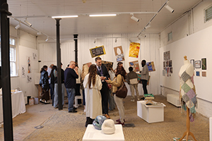 visitors at the Orleans House Gallery Art Exhibition, Experimental Resolution.
