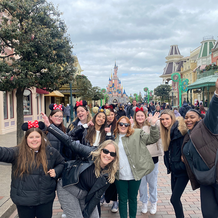 Group of Early Years students at Disneyland Paris